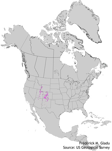 Aire de répartition naturelle de l'épinette du Colorado
